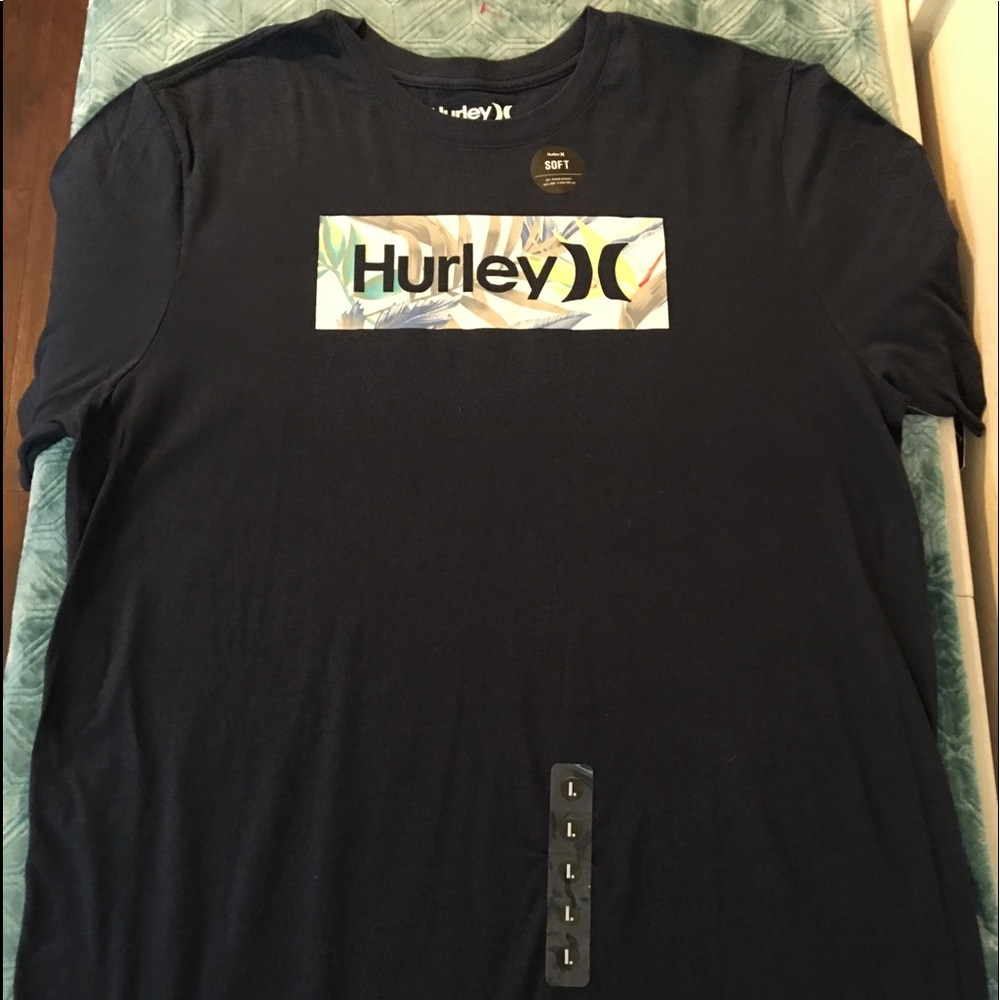 Hurley Men’s T-shirt navy blue (new with tags)